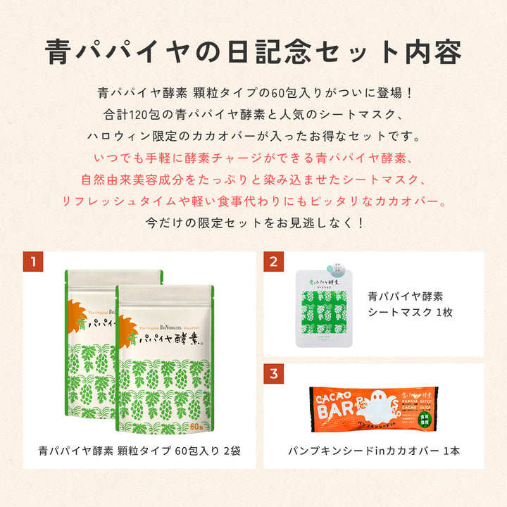 【25%OFF】青パパイヤの日記念セット