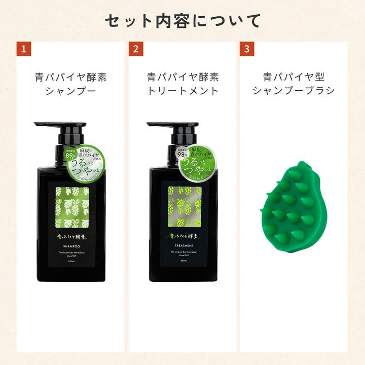 【20%OFF】青パパイヤ酵素ヘアケアセット【送料無料】