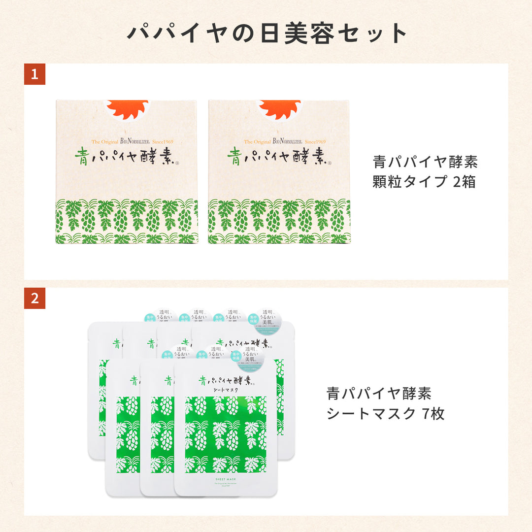 【39%OFF】青パパイヤ酵素 美容セット