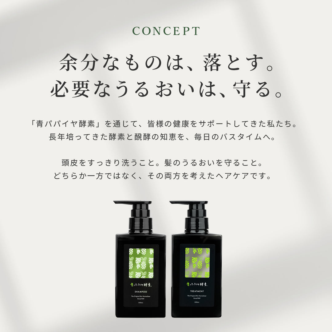 【予約】青パパイヤ酵素シャンプー トリートメント【9/14より順次発送予定】