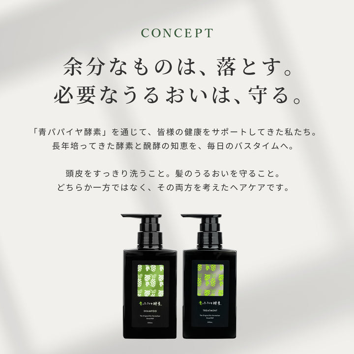 【予約】青パパイヤ酵素シャンプー トリートメント【9/14より順次発送予定】