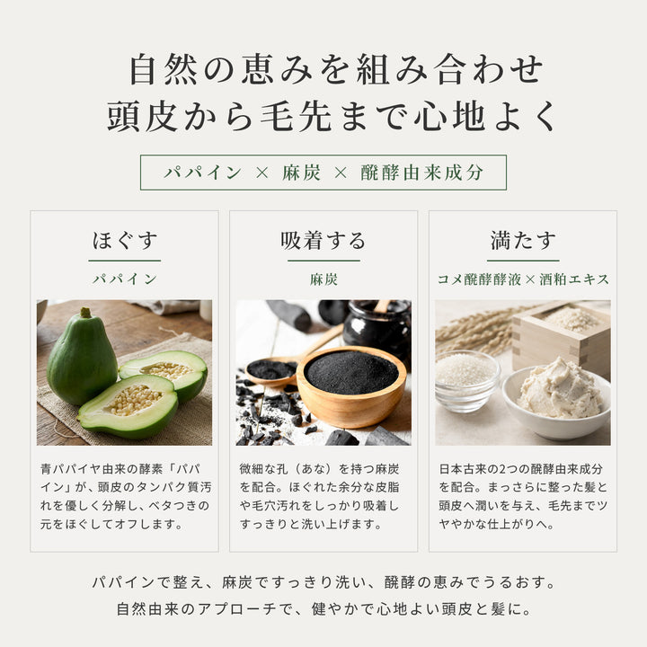 【予約】青パパイヤ酵素シャンプー トリートメント【9/14より順次発送予定】