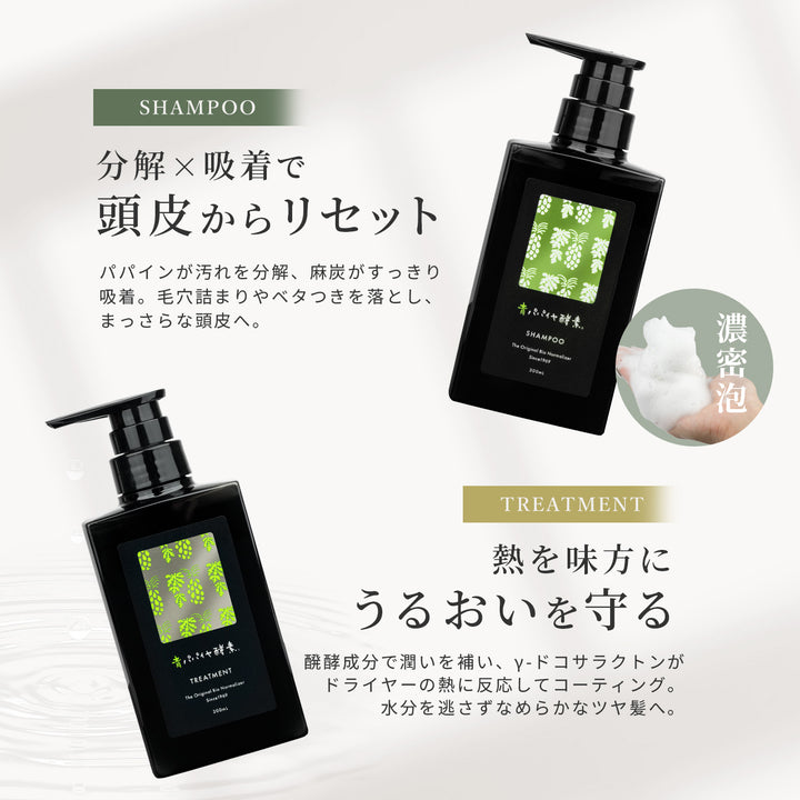 【予約】青パパイヤ酵素シャンプー トリートメント【9/14より順次発送予定】